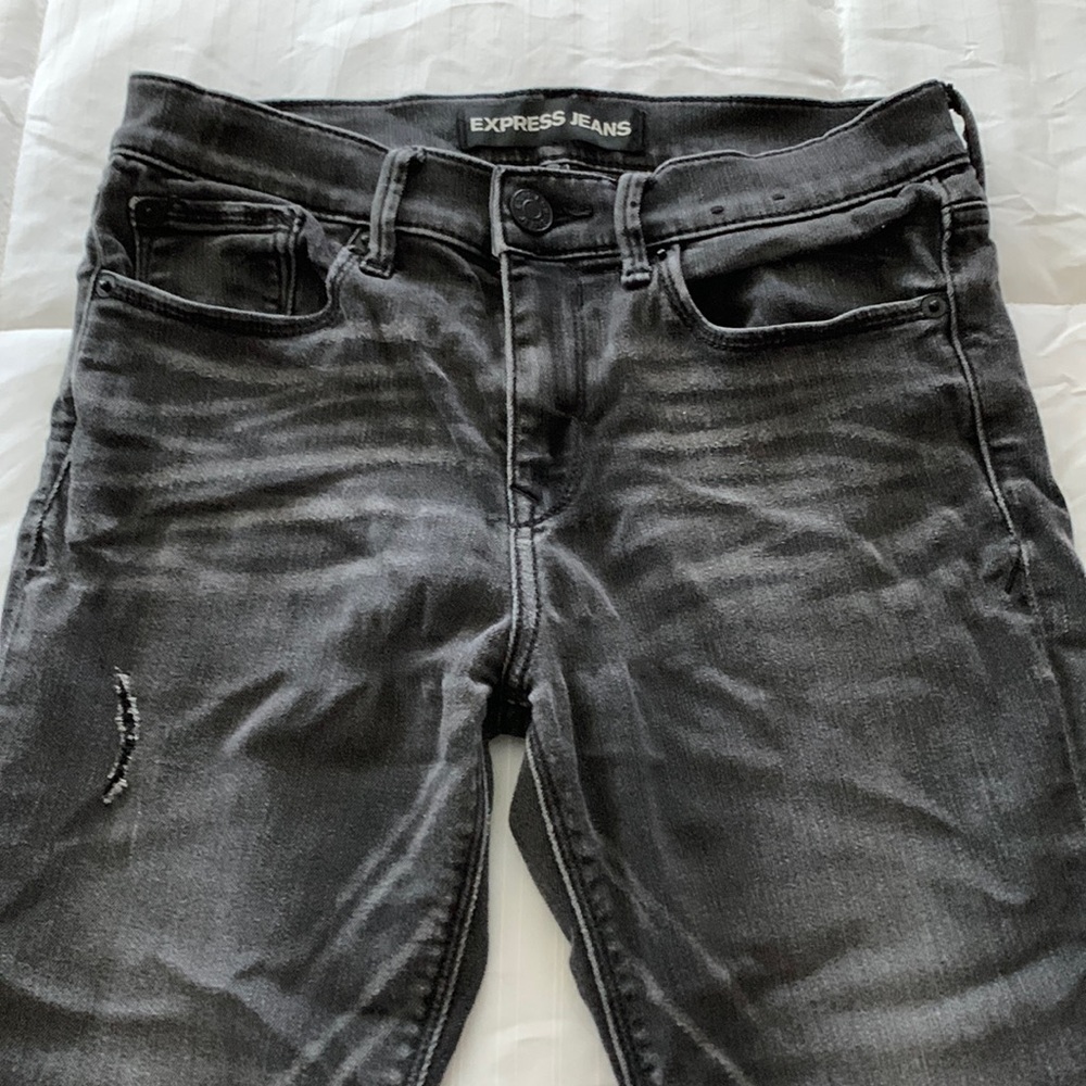 Express Supersoft Legging Distressed Black